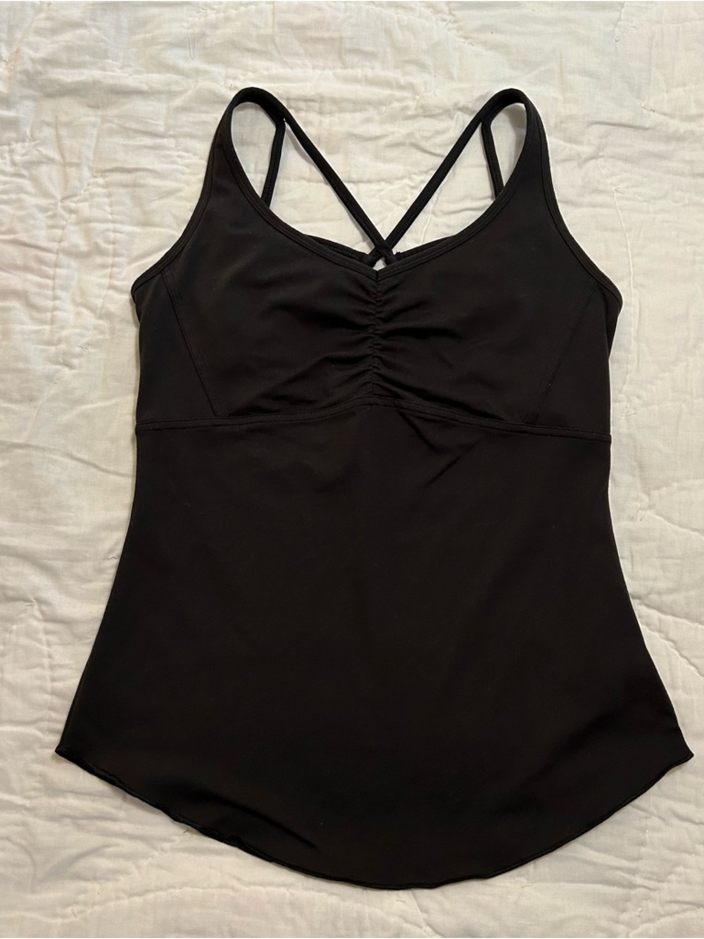 Prana Dreaming Tank Top Womens S Black Athletic GYM Yoga Fitness Sporty Summer